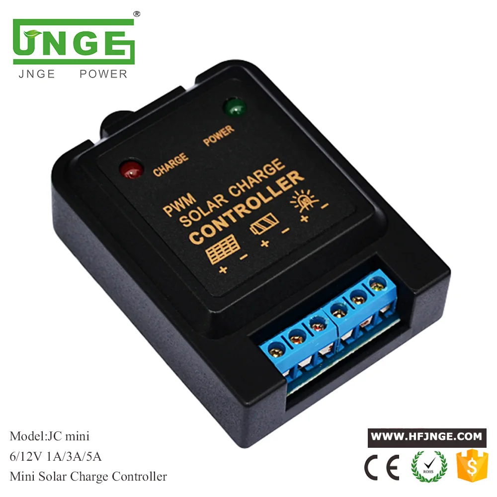 JNGE POWER Smart 5A 6 в 12 В мини-солнечная панель светодиодный контроллер уличного фонаря Солнечный контроллер заряда PV батарея регулятор заряда