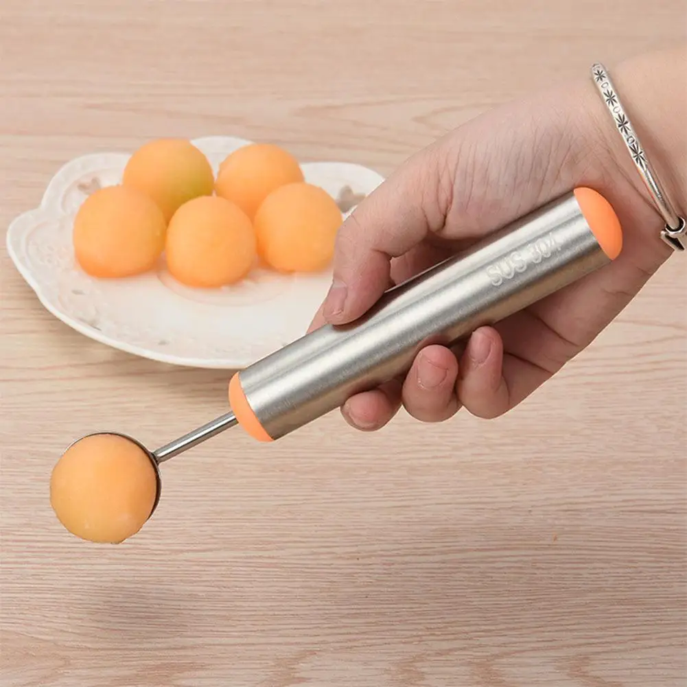 LumiParty Steel Fruit Baller Scoop Fruit Dredger Fruit Spoon Ice Cream