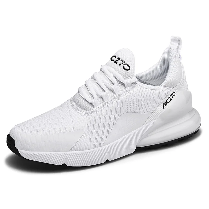 Hot Brand New Running Shoes For Men Air Cushion Mesh Breathable Wear-resistant Fitness Trainer Sport Shoes Male Sneakers - Цвет: white