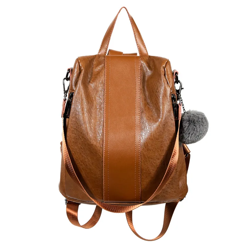 

Fashion Genuine Leather Women Backpack Ladies Travel Bags Girl Schoolbag Preppy Style 3 Ways Wearing Fashion Knapsack Daily C632