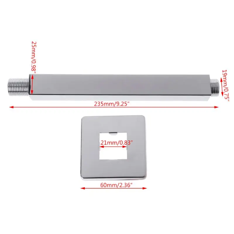 

Wall/Ceiling Mount Shower Head Arm Universal Showering Holder Component