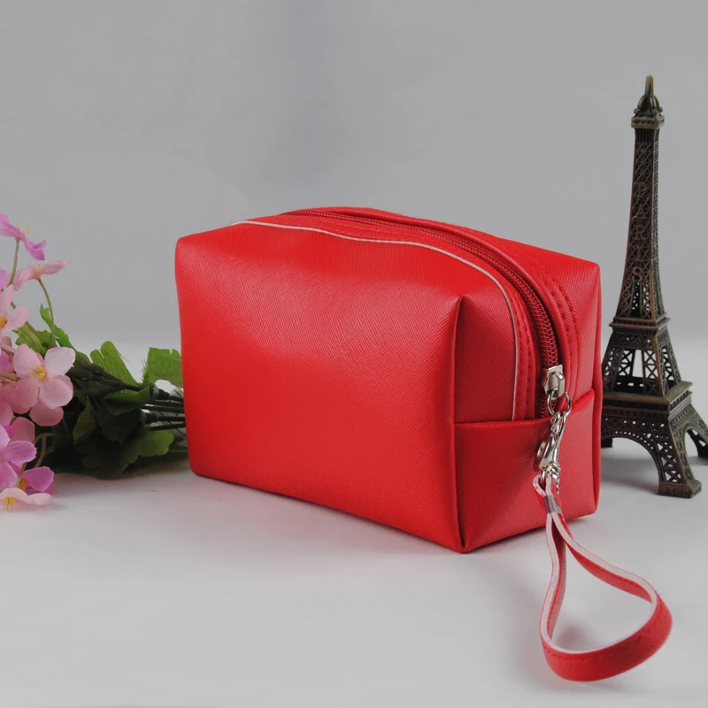 

NEW Make Up Cosmetic Bag women bag Toiletries Pouch Travel Multifunction Waterproof Cross Pattern PU leather Bag Free shippin