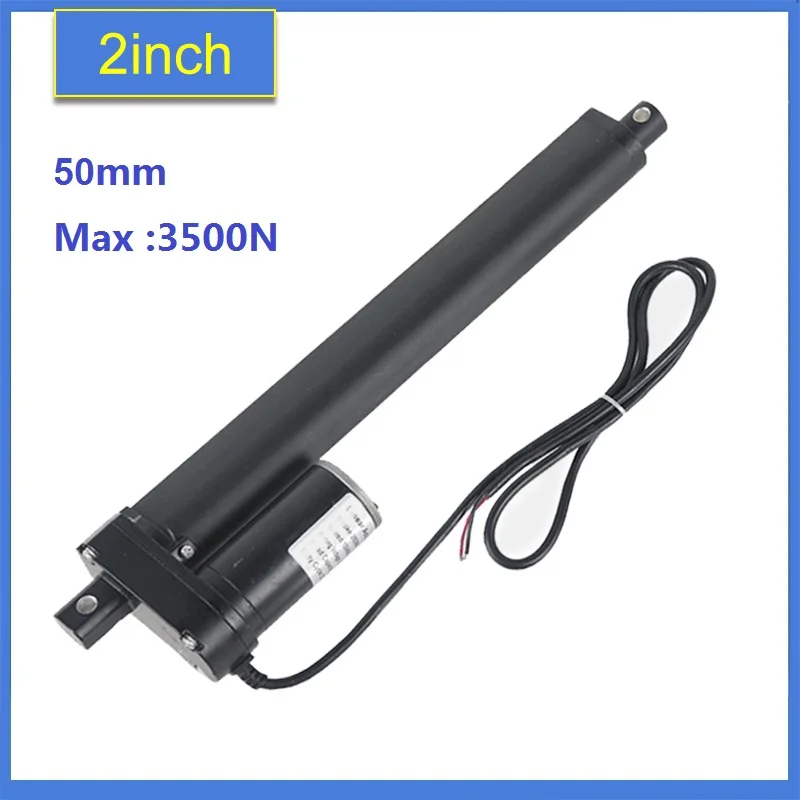 

Heavy Duty 2"50mm Stroke Linear Actuator 12V/24v DC max load 3500N/350KGS/770LBS electric linear actuator tubular motor motion