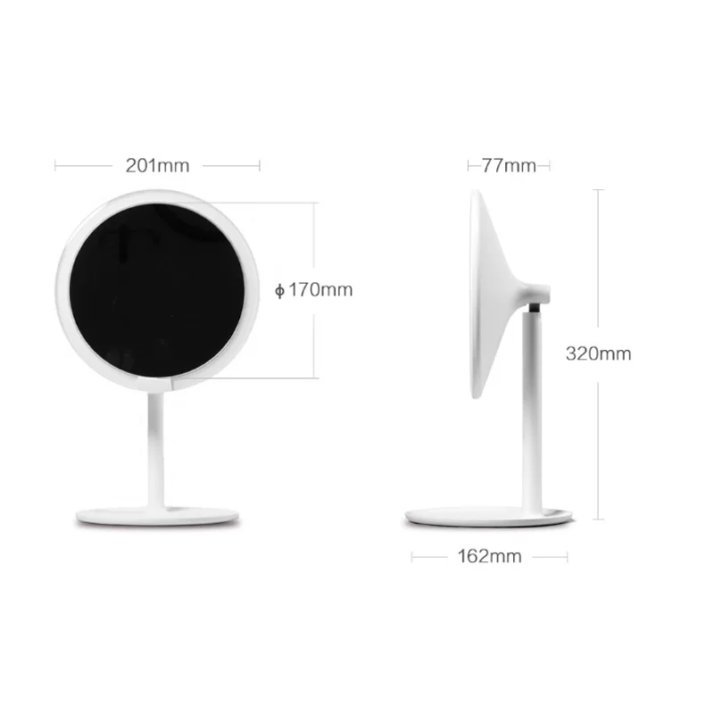 Xiaomi Mijia AMIRO HD espejo regulable ajustable encimera 60 grados giratoria 2000 mAh luz diurna maquillaje cosmético Led espejo 2 - 6