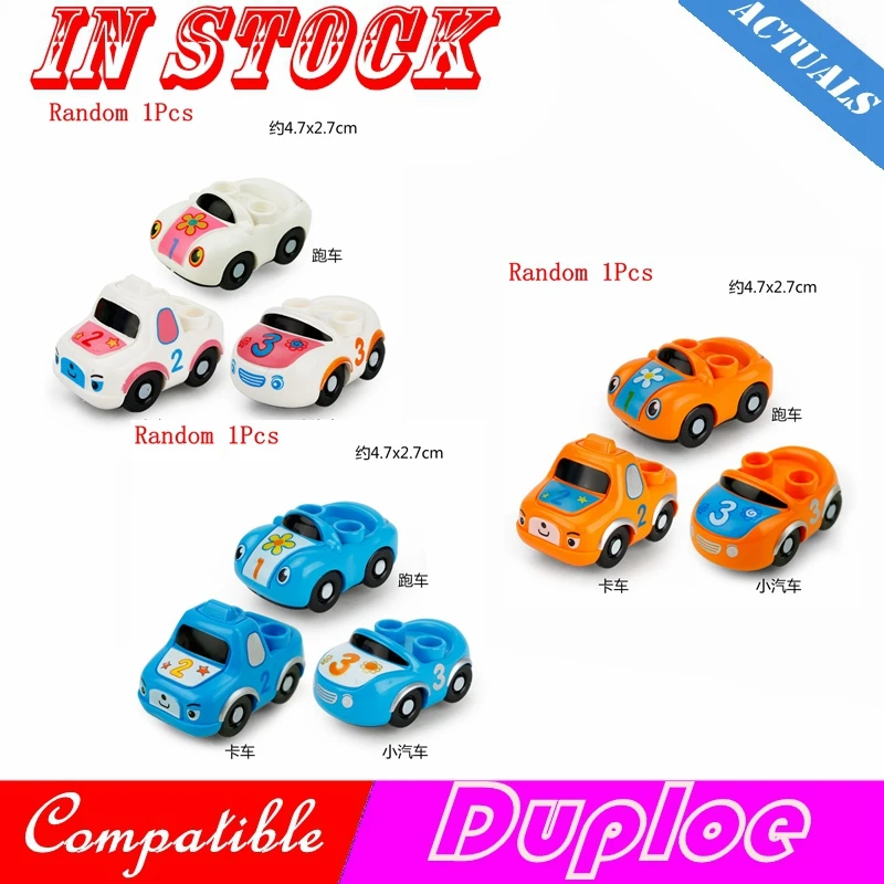 

Legoing Cities Duploe Sports Car Auto Vehicle Accessories Parts Sets My Creator Truck Blocks Toy For Children Legoings Duplo Kit