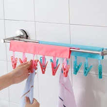 

PINMOO Folding socks drying racks clips Portable travel accessories Hanging cloth hangers underwear towel plastic clamp