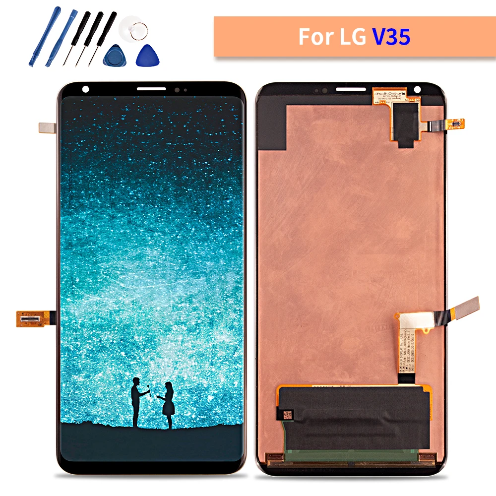 Новый 6 0 &quotдля LG V35 LCD сенсорный экран 100% тест дигитайзер сборка для V35|Экраны