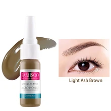 Famisoo 15 мл чернила татуировки Постоянный макияж с микроволокном пигменты татуировки краска для тела чернила для татуировки пигменты для бровей