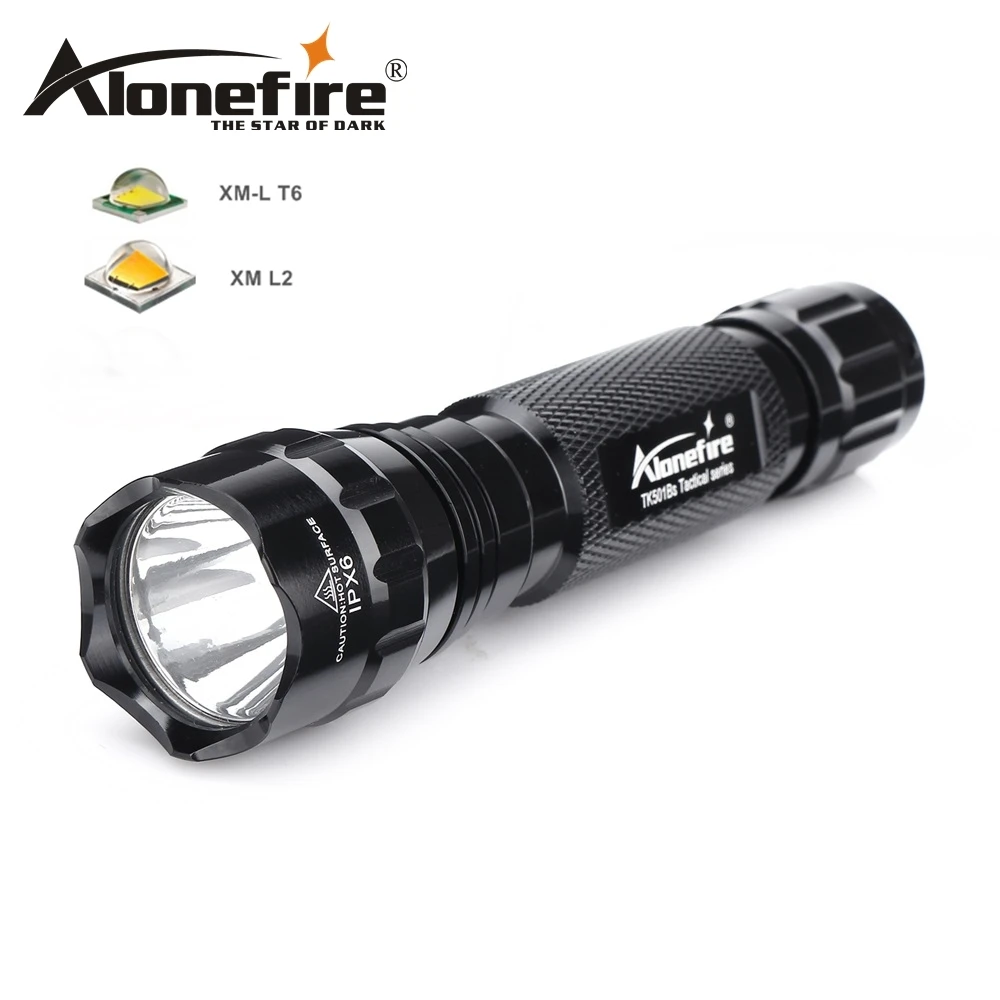 AloneFire 501Bs CREE XML T6 L2 тактический светодиодный фонарь точечный фонарь для кемпинга охотничий фонарь 18650 перезаряжаемый аккумулятор - Испускаемый цвет: flashlight A