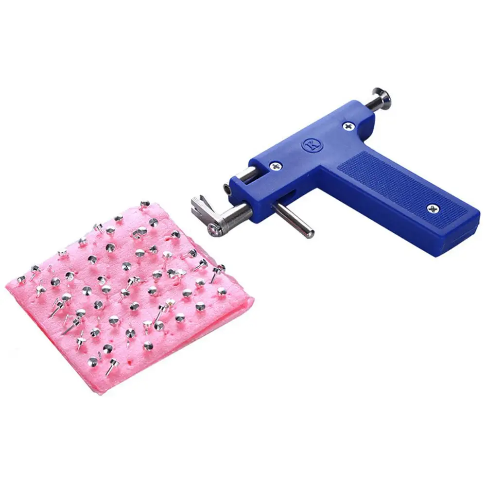 High-quality Beauty products Painless Ear Piercing Ear Hole Gun 49 Pairs of Earrings 49 Pairs of Ear Plugs