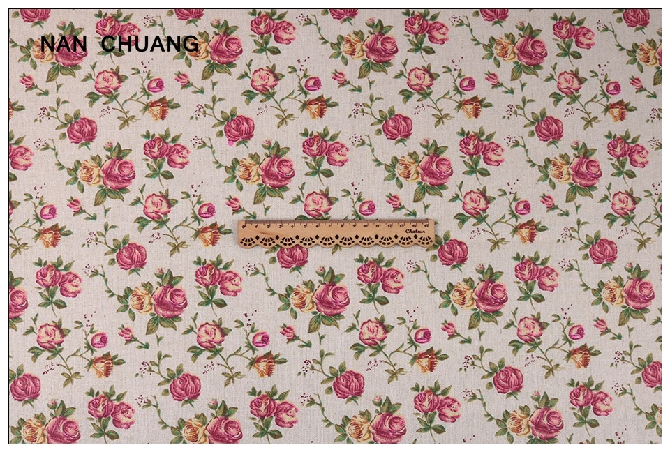 Nanchuang с цветочным принтом из хлопка и льна женские туфли ручной работы из Zakka скатерть для диваны-мешки подушки мебель крышка кукольный швейная Материал размером 45*45 см/за штуку
