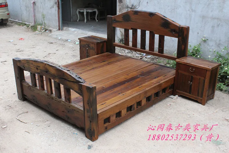 Old Ship Old custom mahogany wood catalpa wood original 