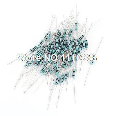 60 x осевой свинцовый цветной кольцевой металлический пленочный резистор с