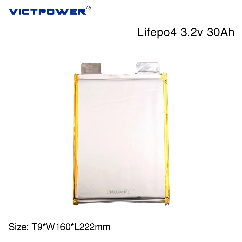 

QJ 90160222 30Ah 3.2V Lifepo4 Battery Prismatic Cell Pouch Lithium iron Phosphate Battery 32pcs/lot