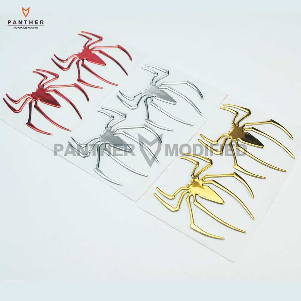 

2 PCS widow spider 3D PVC motorcycle Car Rear View Mirror sticker case for honda suzuki bmw kawasaki yamaha