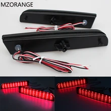 2008-14 LED Bumper Reflector Smoked Lens Tail Brake Light For Mitsubishi Lancer EVO Evolution X CZ4A Outlander Sport RVR ASX