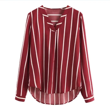 

Fashion Women Ladies Striped Blouses Long Sleeve Casual Loose Blouse Tops Shirt Casual Clothes Women