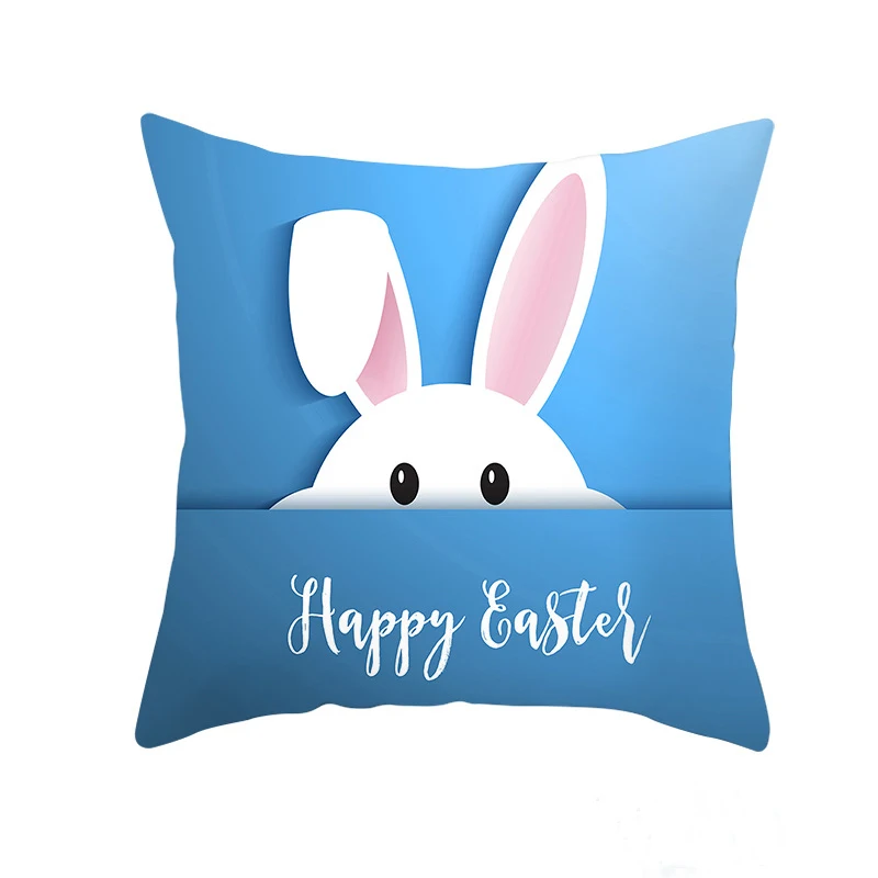 45*45 см Хлопок Кролик Happy Easter украшения для дома подушки Кролик яйца наволочки для подушки пасхальный декор wielkano