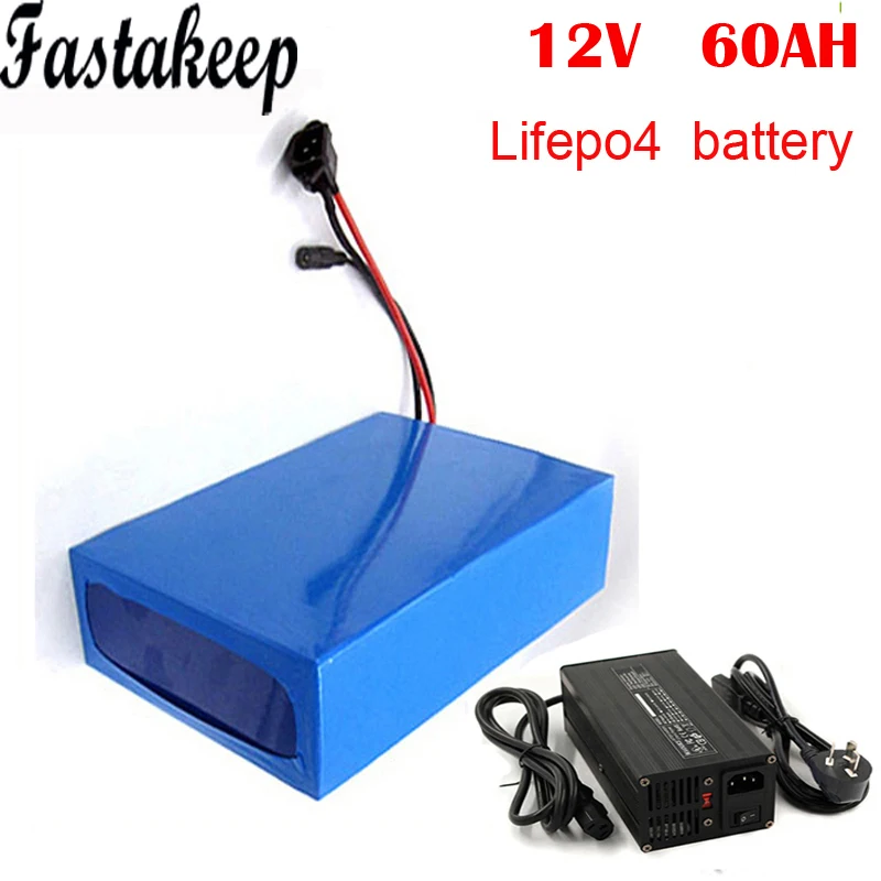 

Lithium Battery 12V 60Ah LiFePO4 Battery Pack for Electric Vehicle / Car/RV/Camper with 5A charger