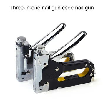 

3 in 1 Manual Stapler Nail Stapling Machine with Nails for Woodworking Heavy Duty ALI88