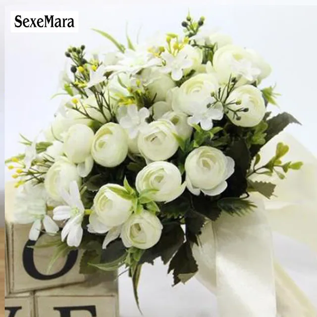 C Rose Ball Bridesmaid Wedding Foam Flowers Bridal Bouquet Foam Flowers Rose Bridal Bouquet