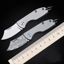 Открытый выживания самообороны складной высокопрочный нож из дамасской стали фрукты нож складной портативный Открытый нож