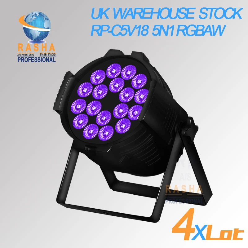 

UK STOCK Hex 18*15W 5IN1 RGBAW Aluminum LED Par Light LED Par Projector Stage Lighting Disco Event Party NO IMPORT TAX