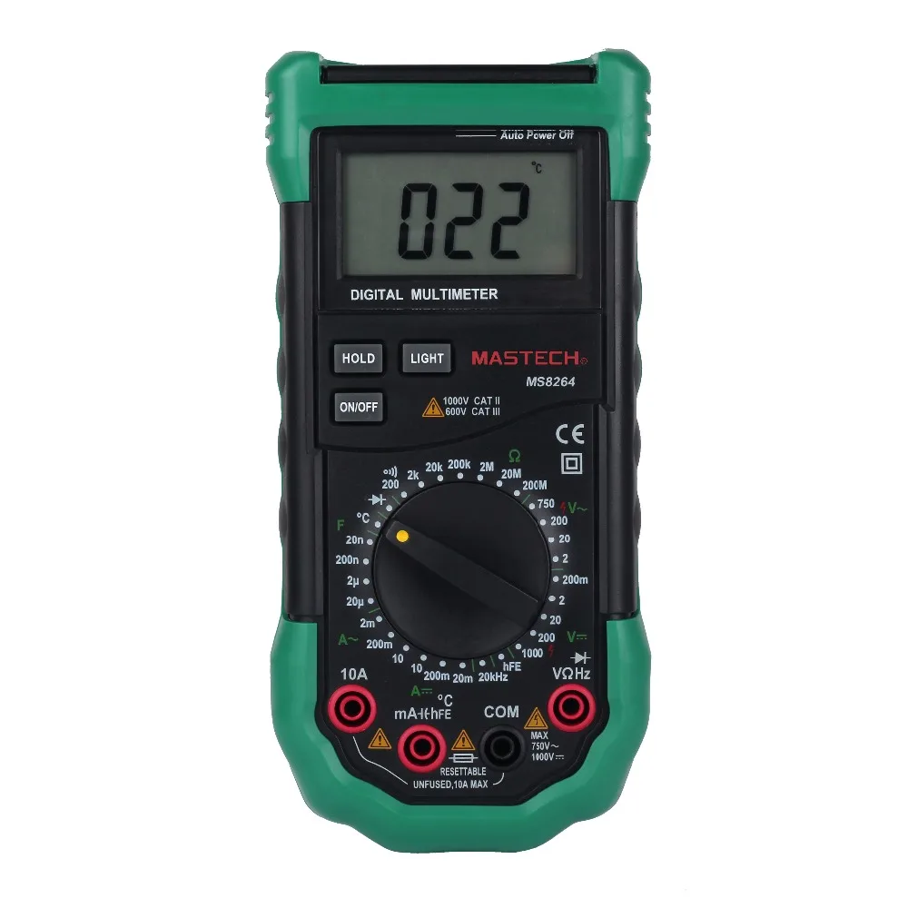 

MASTECH MS8264 2000 Counts Digital Multimeter w/ Temperature Capacitance & Frequency Test