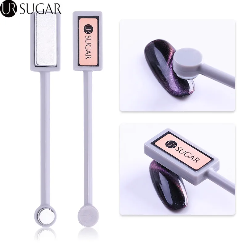

UR SUGAR Double-end Cat Eye Magnet Stick 3D Strong Magic Effect Plate for UV Gel Polish Magnetic Gel Manicure Nail Art Tool