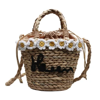 

Yuhua 2020 new fashion women handbags, trend korean version messenger bag, bohemian woman bucket bag, casual straw shoulder bags