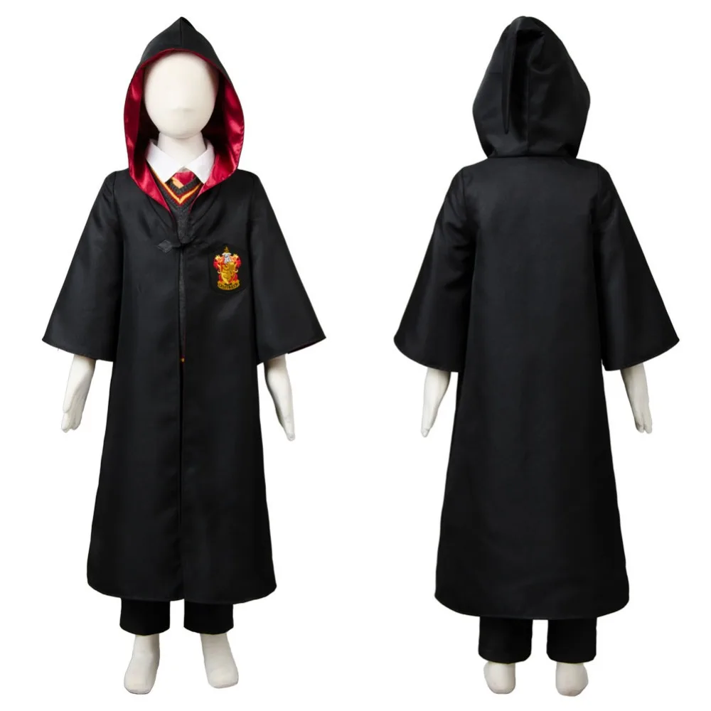 Gryffindor Robe Costume Uniform Gryffindor Child Halloween Cloak