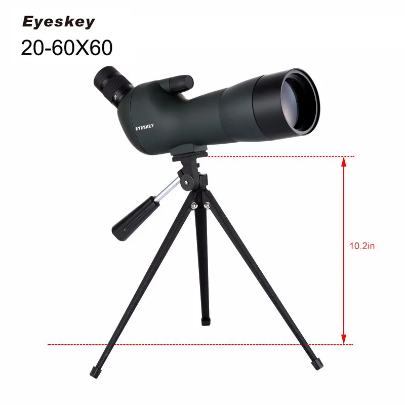 Eyeskey 20-60x60 Waterproof Spotting Scope Zoom Spotting Scope Full Multicoated Birdwatching Monocular Telescope With Tripod