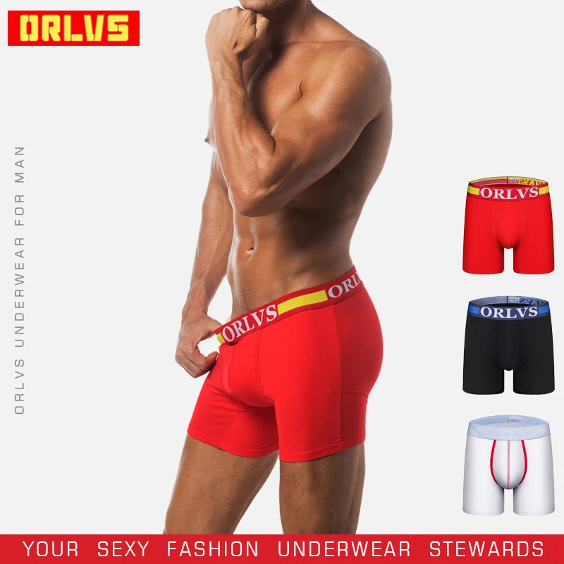 

ORLVS Brand Mesh Comfortable Underwear Men Boxers Breathable Male Panties Cotton Cueca Tanga Men Sleepwear Male Knickers OR120