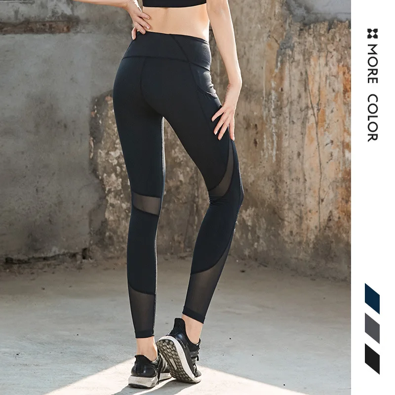 

Yoga Pants Women Leggings for Fitness Mesh Patchwork Push Up Legging Gym Booty Sport Tights Sportswear Running Leggings Female