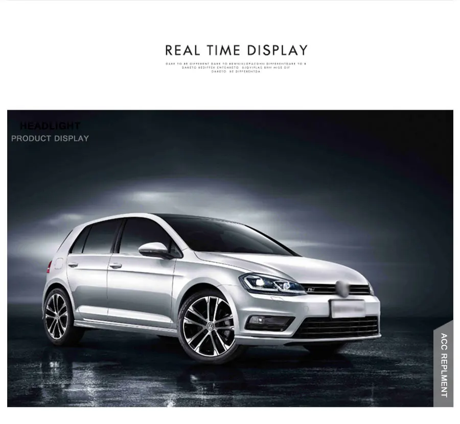 2 шт. светодиодный фары для VW golf 7 2013- светодиодный автомобильный фонарь ангельские глазки ксенон HID комплект Противотуманные фары светодиодный дневные ходовые огни