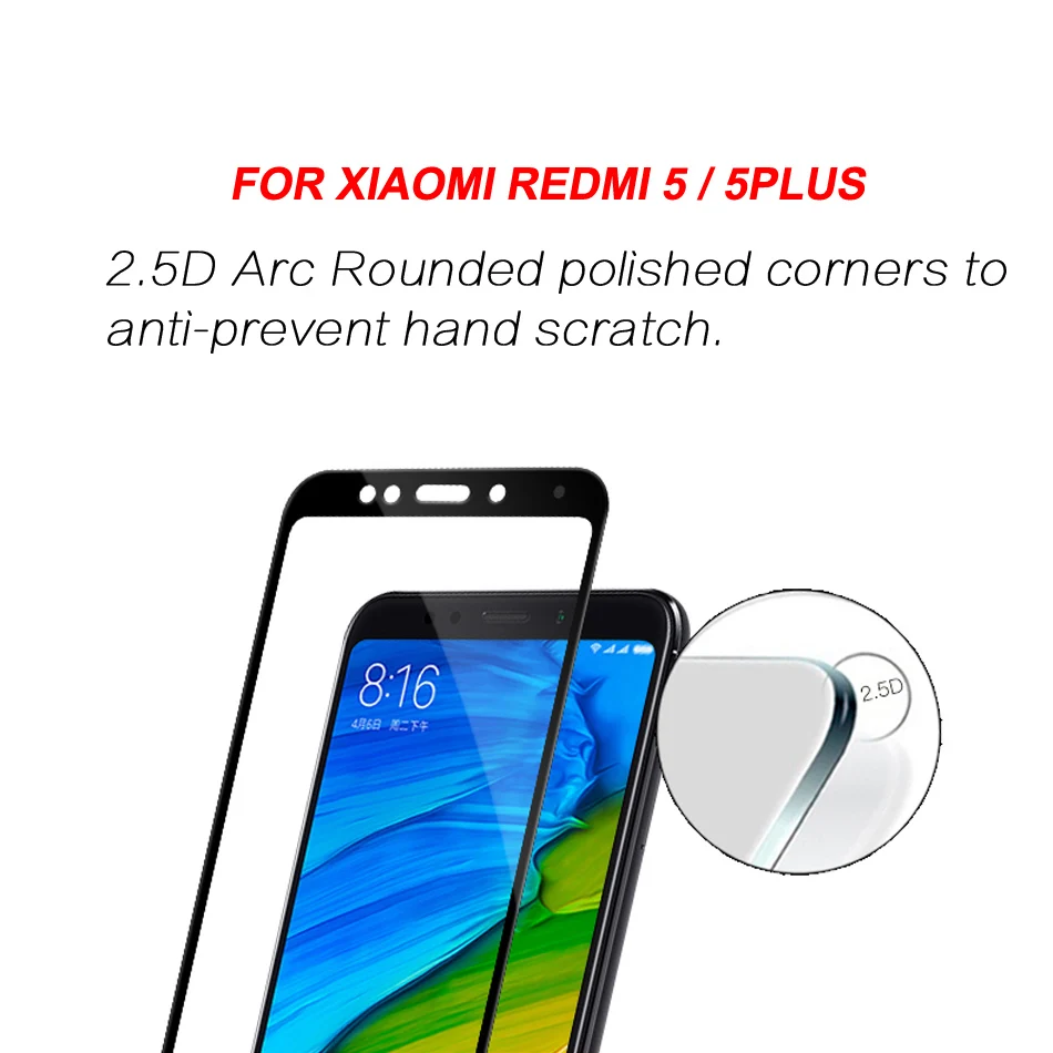 CHOETECH стекло для Xiaomi Redmi 5 Redmi Note 5 Pro защита экрана твердость 9H закаленное стекло для Redmi 5 Plus защитная пленка