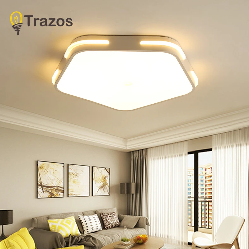 

Modern Led Ceiling Lights For Living Room Bedroom Black Ceiling Lamp surface mounted lampara lustre avize Lighting Fixtures