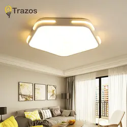 Современный светодиодный потолочный светильник для гостиной спальни Черный потолочный светильник поверхностный монтаж lampara lustre avize