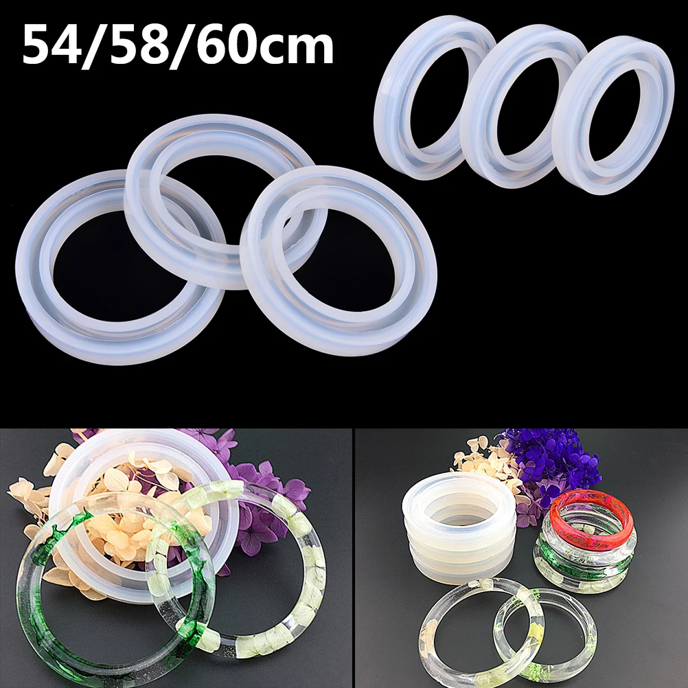 

1 Pcs Hand Resin Craft Jewelry Making Mold Soft Silicone Jewerly Mould Epoxy Bracelet Bangle Mold