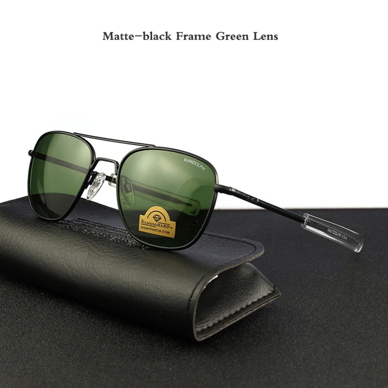 Matte-black Frame Green Lens
