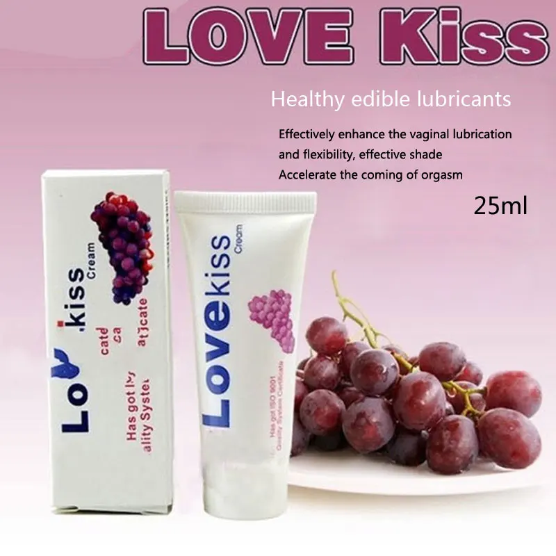2pcs Grape Flavor Lubricant for sex Gel 25ml Edible Vagina Lubrication