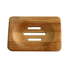 Мыльницы ручной работы из бамбука натуральное бамбуковое мыло держатель для хранения для Ванной Губки жесткие мыло(2 шт