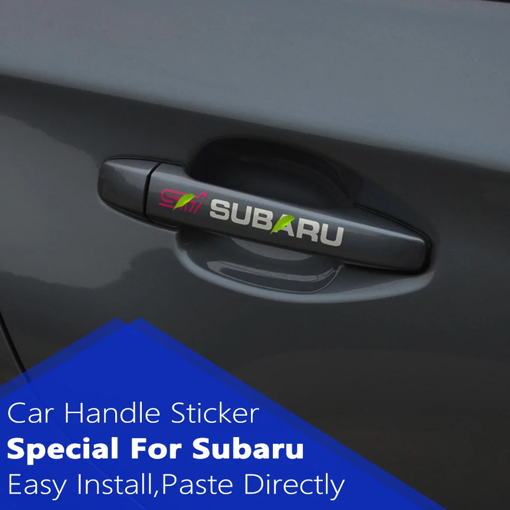 

Car Styling Out Door Handle Decoration Film Car Sticker Decal Accessorie For Subaru Forester Legacy Outback XV Tribeca BRZ