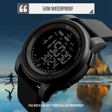 Лидирующий бренд SKMEI часы водонепроницаемые спортивные мужские часы роскошные часы с обратным отсчетом калорий браслет модные мужские Led S Shock часы Reloj