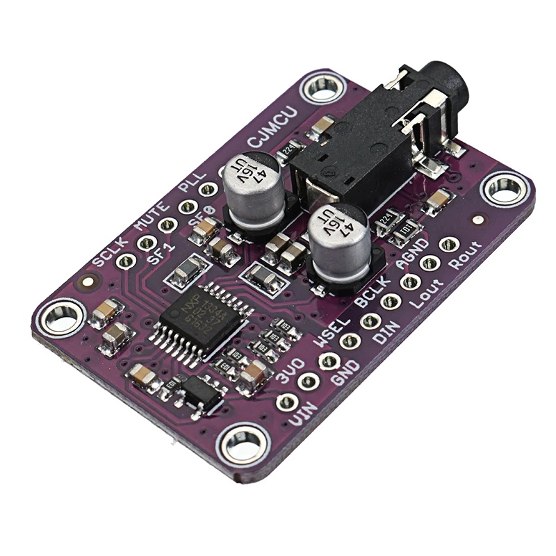 

LEORY CJMCU-1334 UDA1334A I2S DAC Audio Stereo Decoder Module Board For Arduino 3.3V - 5V
