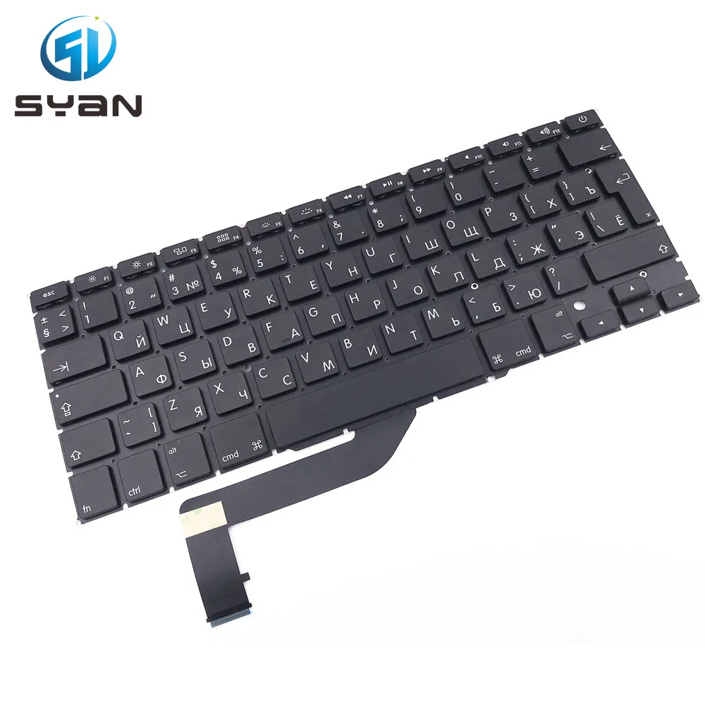 Русская клавиатура A1398 с подсветкой для ноутбука Macbook Pro Retina 15 4 дюйма MC975 ME665 ME293 ME294