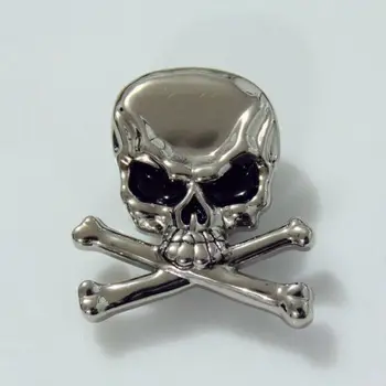 

(KB708) Wholeslae! 50pc Cowboy Decor Skull Crossbones Buttons Leathercraft Silver