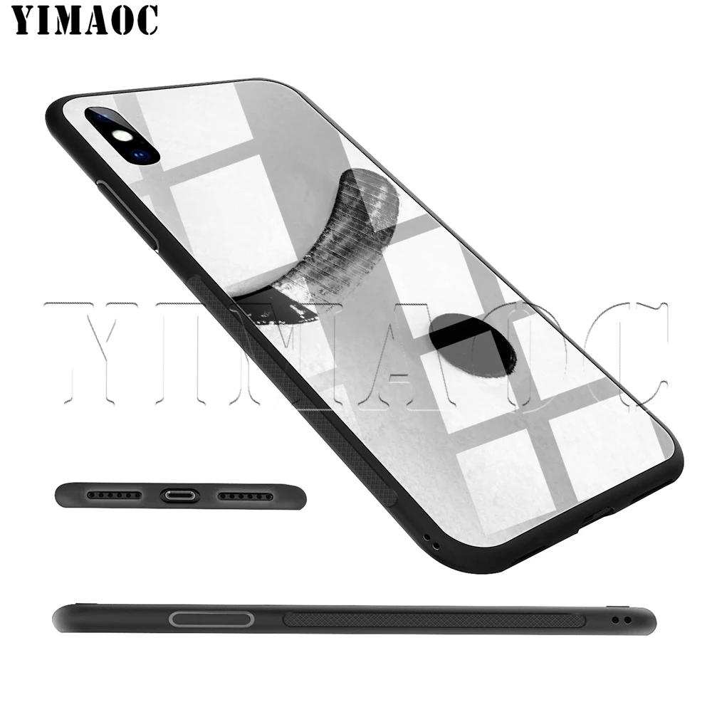 Спортивный чехол YIMAOC из закаленного стекла для хоккея с шайбой iPhone 11 Pro XS MAX XR X 8 7 6