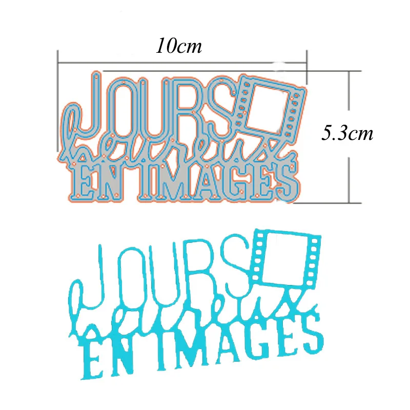 Французские слова штампы счастливый праздник воспоминания новые металлические режущие штампы вырезать Трафаретный Скрапбукинг для украшение фотоальбома