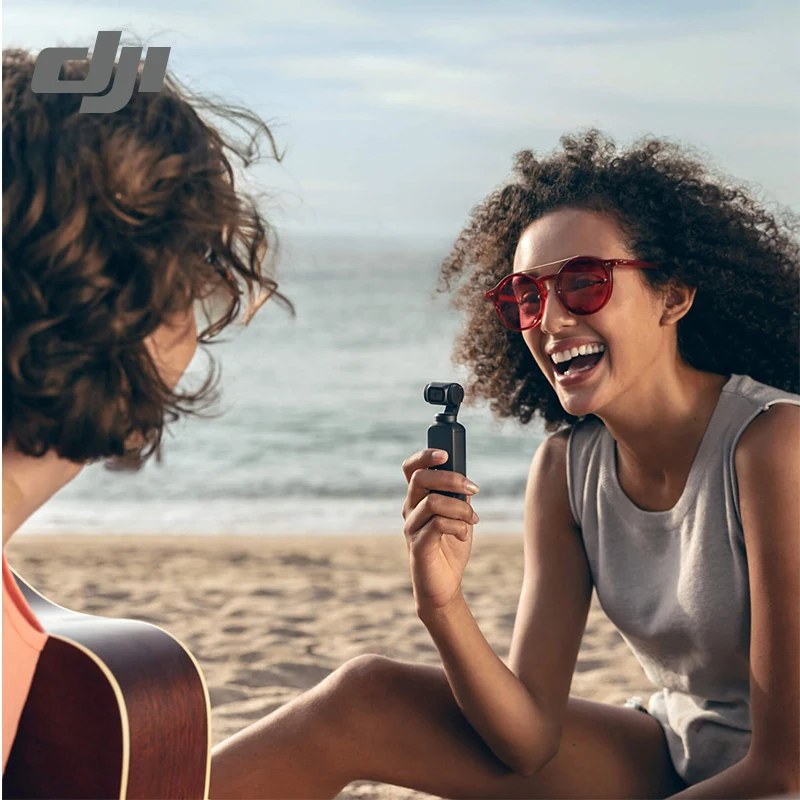 DJI OSMO карман маленький 3-осевой Карманный шарнирный стабилизатор для камеры GoPro Камера 4K видео 12MP 140-min Срок службы батареи DJI компактный и интеллигентая(ый